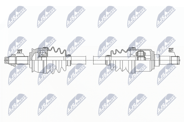 Nty NPW-FT-060 Antriebswelle Vorne Links Passend FüR Fiat Lancia-image