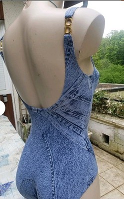 Badeanzug 1 Stück Christian DIOR by Galliano Vintage Größe S M 