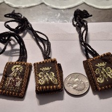 Escapulario Virgen Del Carmen / Scapular Mount Carmel  3 pc
