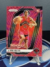 2024-25 Panini Prizm Monopoly Red Prizms #69 Ja'Kobe Walter RC - Toronto Raptors