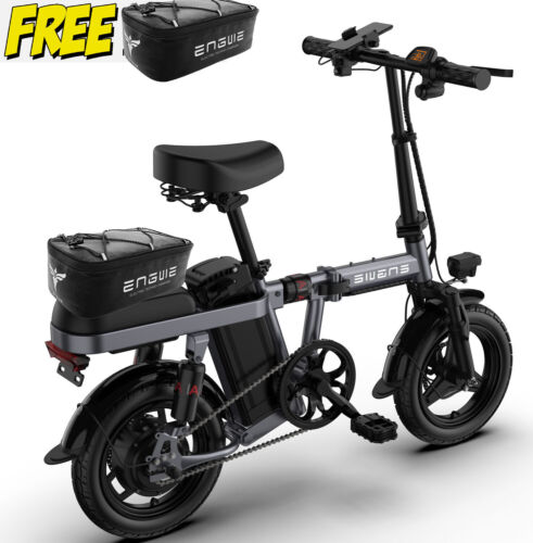 ENGWE T14 City Commuter E-Bike 250W 10Ah Folding Electric Bikes for Adults Teens - Picture 1 of 19