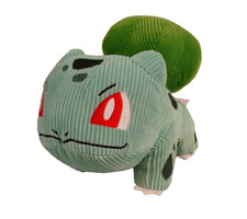 Pokemon Creatures BULBASAUR Plush Nintendo Play Green Corduroy Red Eyes 8" Toy