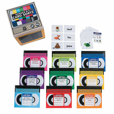Science Card Sorts Set K-1 - Educational - 198 Pieces