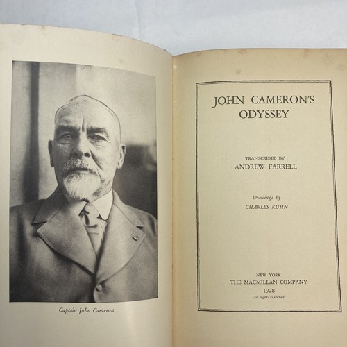 Adventures of a Captain on the Sea John Cameron's Odyssey 1928 HC Illustrated