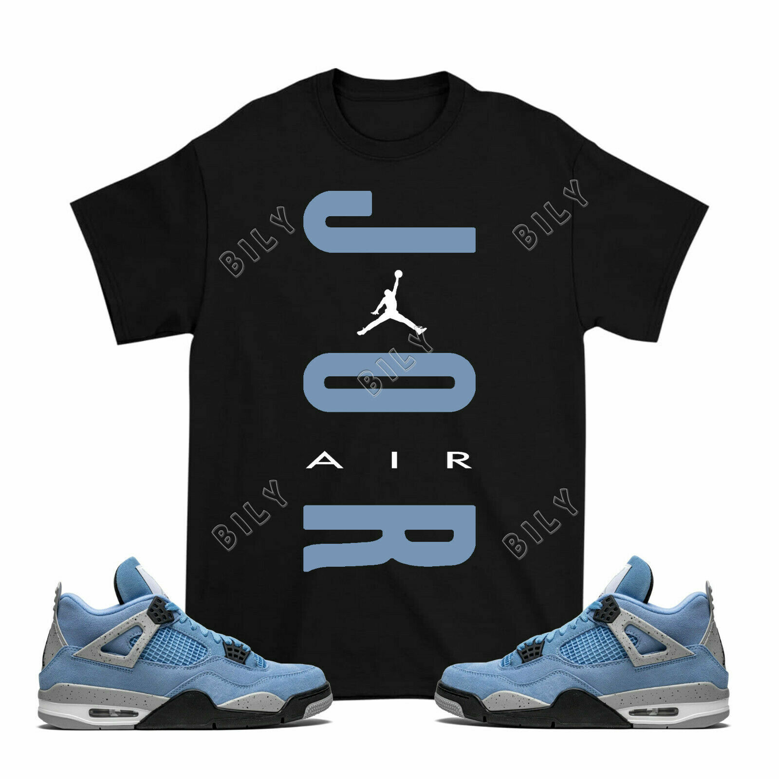 blue jordan shirt