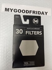 Buff Brand Replacement Filters for Adult Face Masks - Pack of 30 22