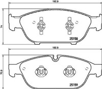 P 85 127 Brembo BremsbeläGe Kit, Scheibenbremse FüR Audi, Audi (Faw), VW (Svw)
