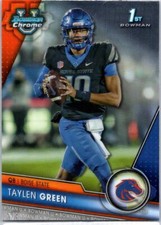 2023 Bowman Chrome U #14 Taylen Green Boise State