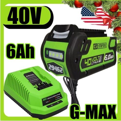 40 V 6.0Ah 29472 For Greenworks 40V Lithium G-MAX Battery /Charger 29462 24312 - Picture 16 of 17