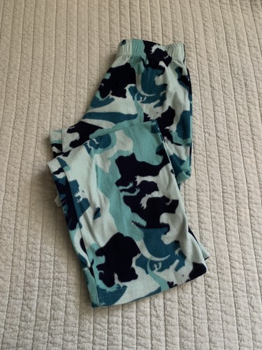 CAT & JACK 2-Piece Dinosaur Pajamas - Blue Camo - M (8-10) - Long Sleeve - Picture 3 of 4