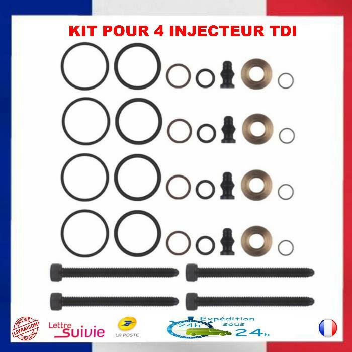 Kit réparation joints injecteur moteur TDI 1.9 2.0 compatible avec Audi VW Skoda et Seat