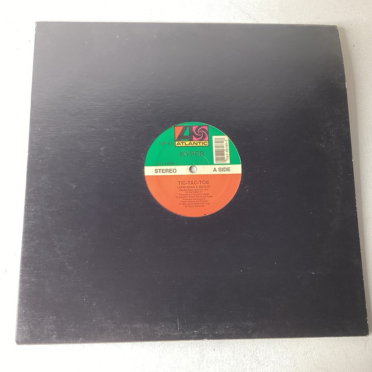 90s ATTACK RECORDS アタックレコード アシッドテクノ ロンT KYPER 'tic-tac-toe' '90 atlantic 12” | eBay
