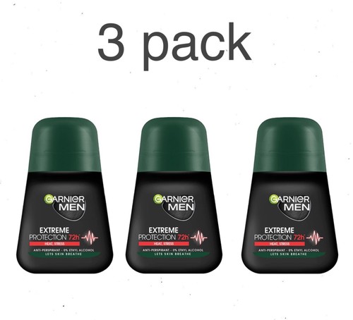 Confezione da 3 deodoranti roll-on da uomo GARNIER MEN EXTREME 1,7 fl. oz / 50 ml - Foto 1 di 2