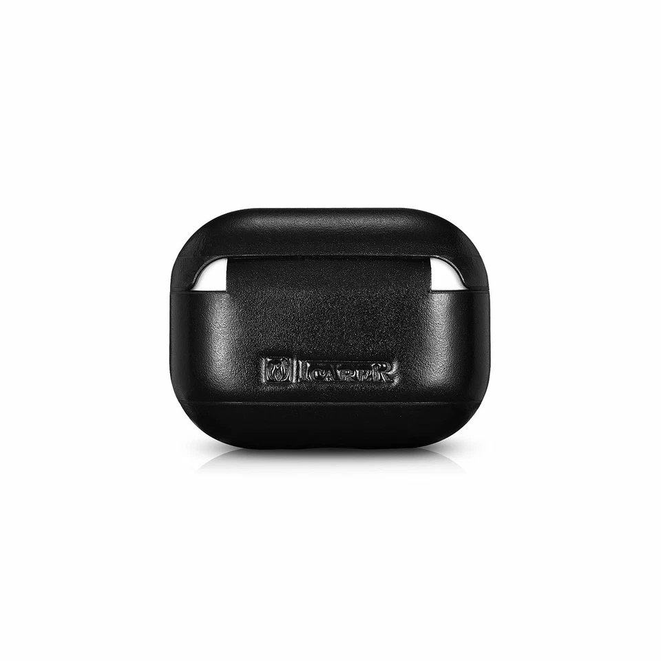 Estuche rígido de lujo original de cuero genuino a prueba de golpes para Apple AirPods Pro 1 Foto 3 de 4