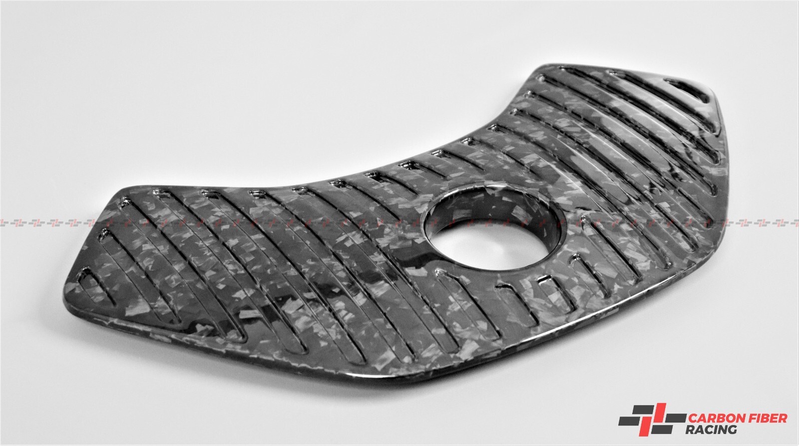 McLaren 650S, 675LT, MP4-12C Ribbed Finish Coolant Top Tank Cover Carbon Fiber