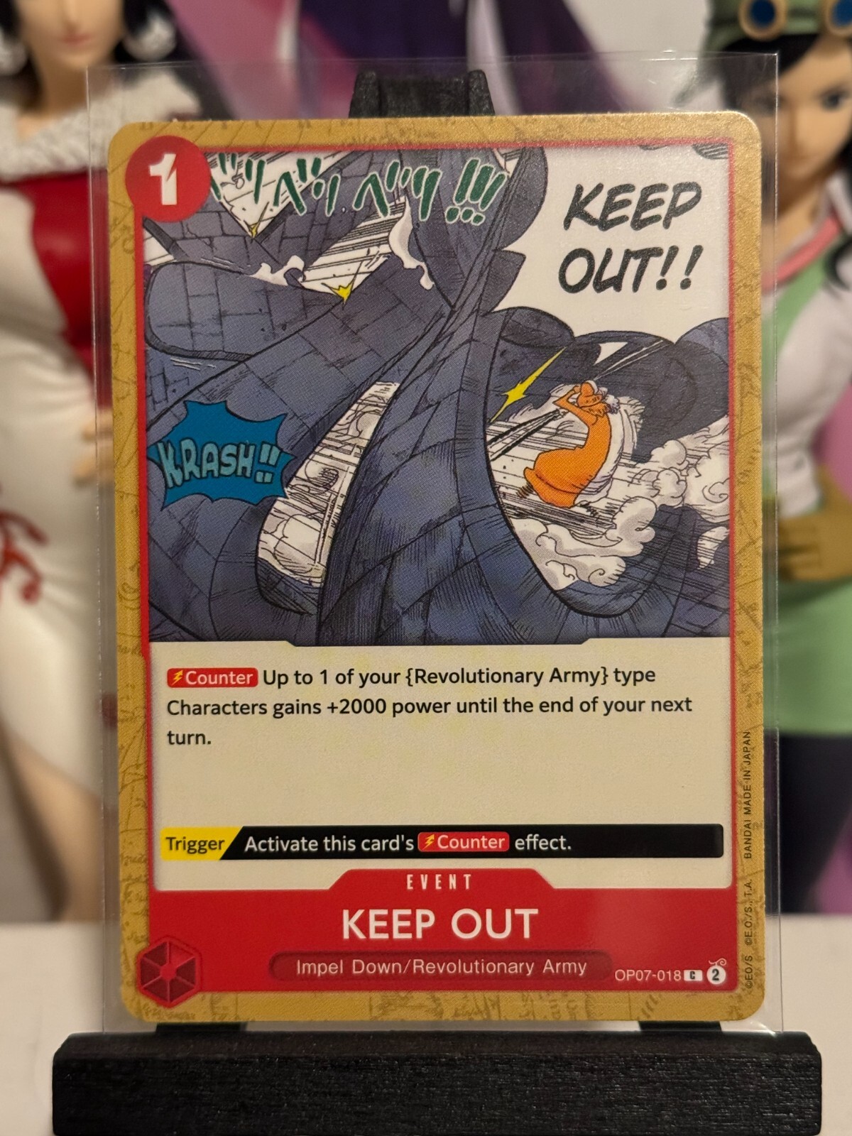 One Piece CG 4 KEEP OUT OP07-018 500 Years in the Future Common!