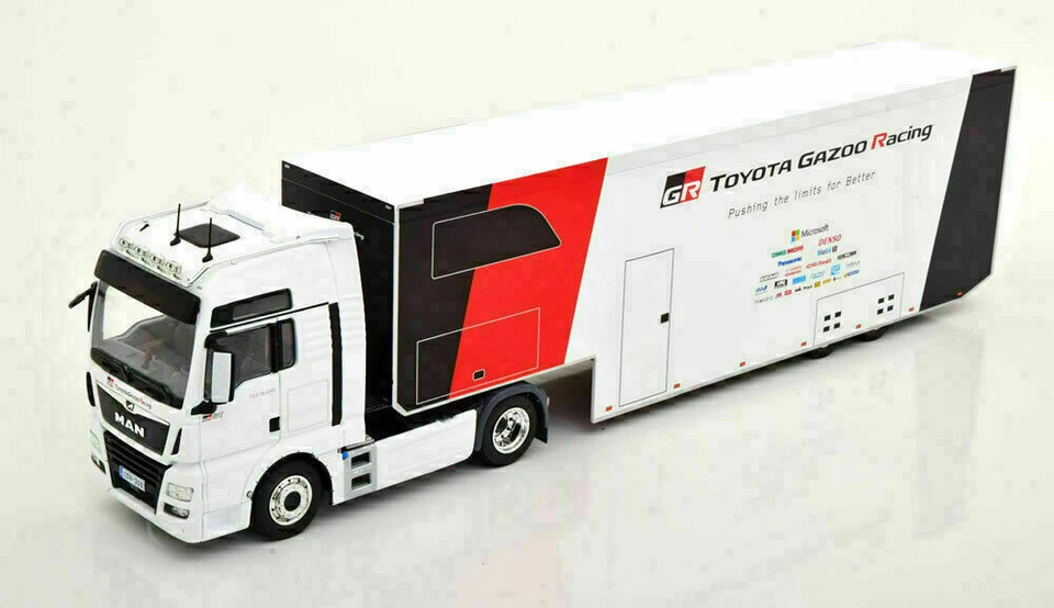 MODELLINO DIECAST CAMION IXO 1:43 MAN TGX XXL AUTO TOYOTA WRC RALLY 2019 STATICO - Immagine 3 di 4