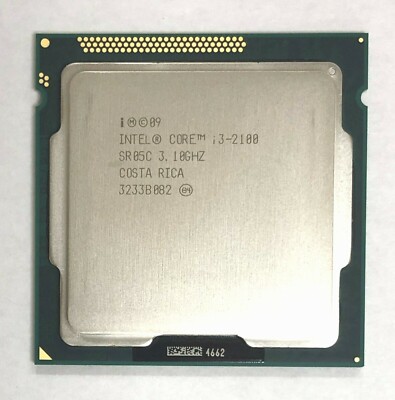 Intel BX80623I32100 SR05C Core i3-2100 Processor 3M Cache, 3.10 GHz TESTED