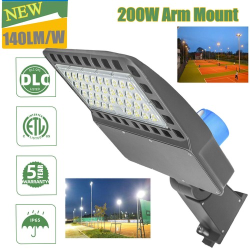200W LED Shoebox Pole Light Commercial Parking Lot Street Area Lighting Fixture 200W LED Shoebox Pole Light Commercial Parking Lot Street Area Lighting Fixture
