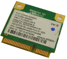 Atheros AR5B93 802.11b/g/n Wireless PCIe Mini...