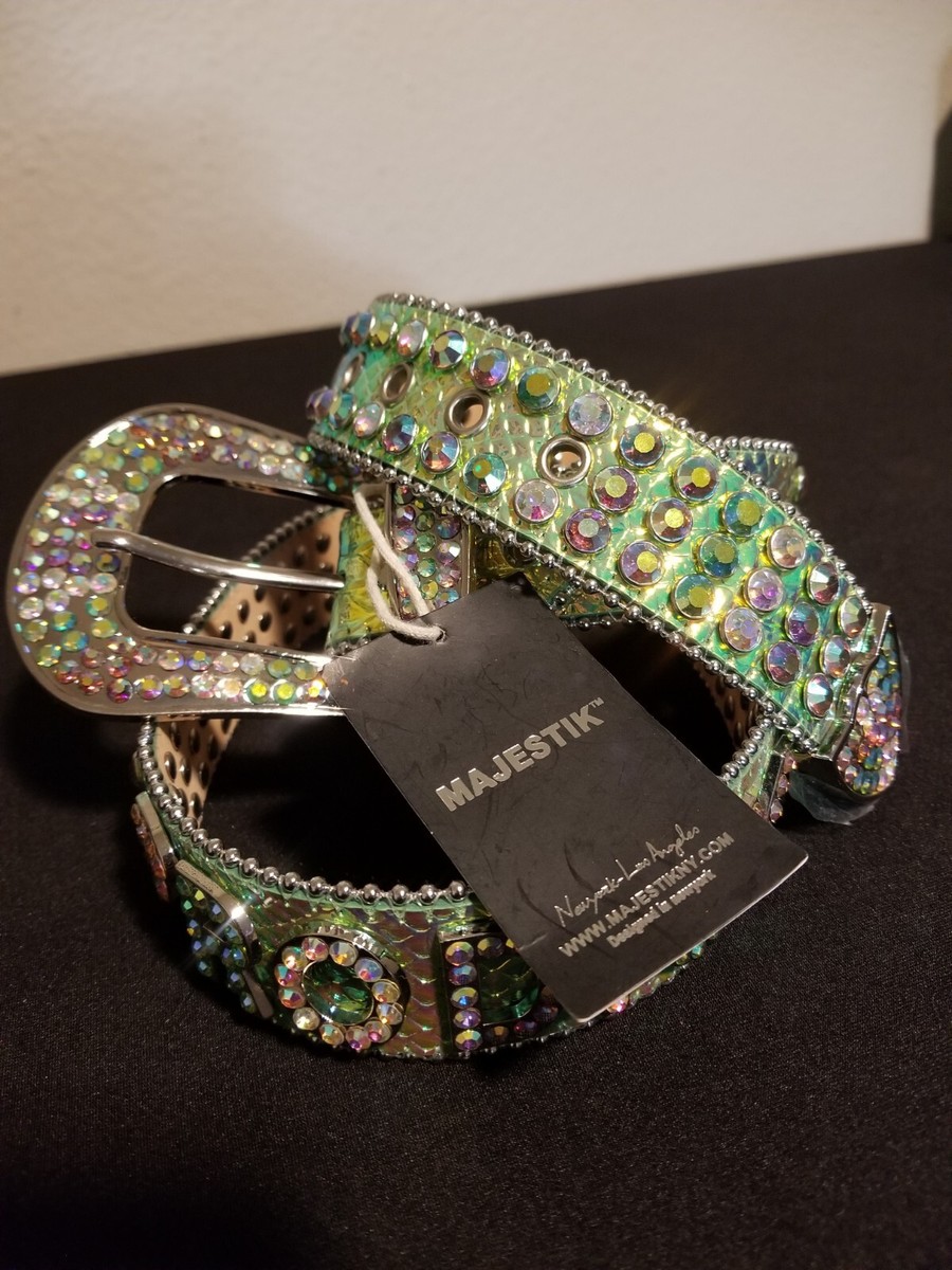 Majestik New York Rhinestone Belt Majestik belt#rhinestone belt#street fashion#urban#unique belt main image 2