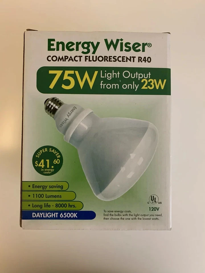Bulbrite CF23R40DL 23W 75W Equivalent  Energy Efficient Compact Fluorescent R40 - Image 3 of 3