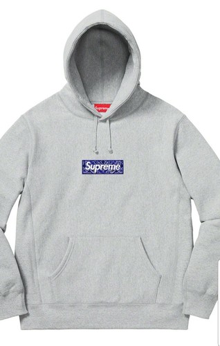 Supreme Bandana Box Logo Hooded Sweatshirt Heather Grey Size L *ready to ship* Supreme Bandana Box Logo Hooded Sweatshirt Heather Grey Size L *ready to ship*