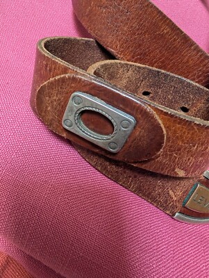 LEVI'S Designer VINTAGE CLOTHING (LVC) 70's Leather Belt 36-40