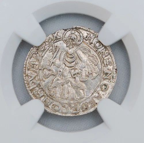 Germany Trier 1660 4 Pfennig NGC MS63+ Karl Kaspar von der Leyen, Well Struck !