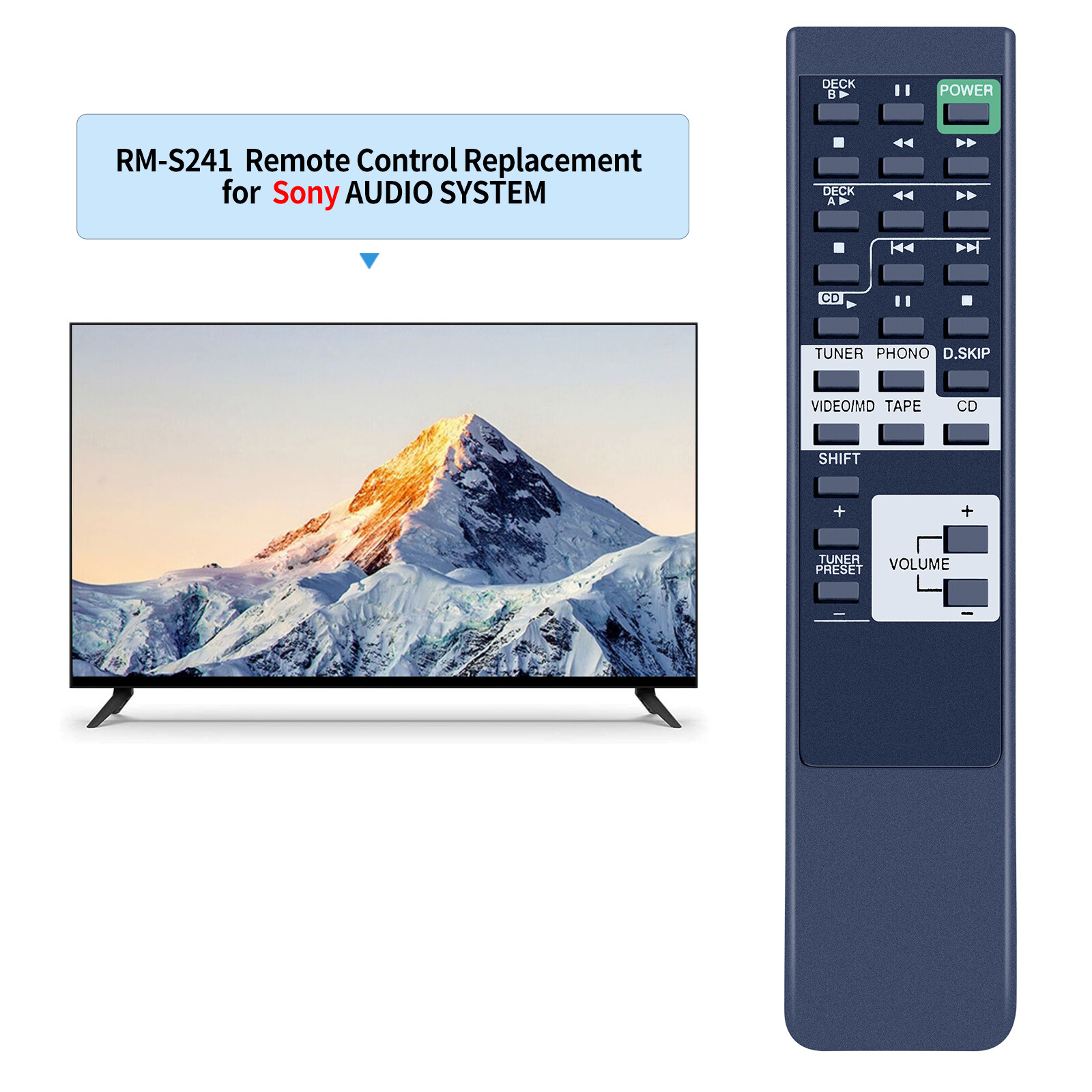 Sony R2500 Reverb New RM-S241 For Sony Audio System Remote Control HCD-261 R2400 R2500 ...