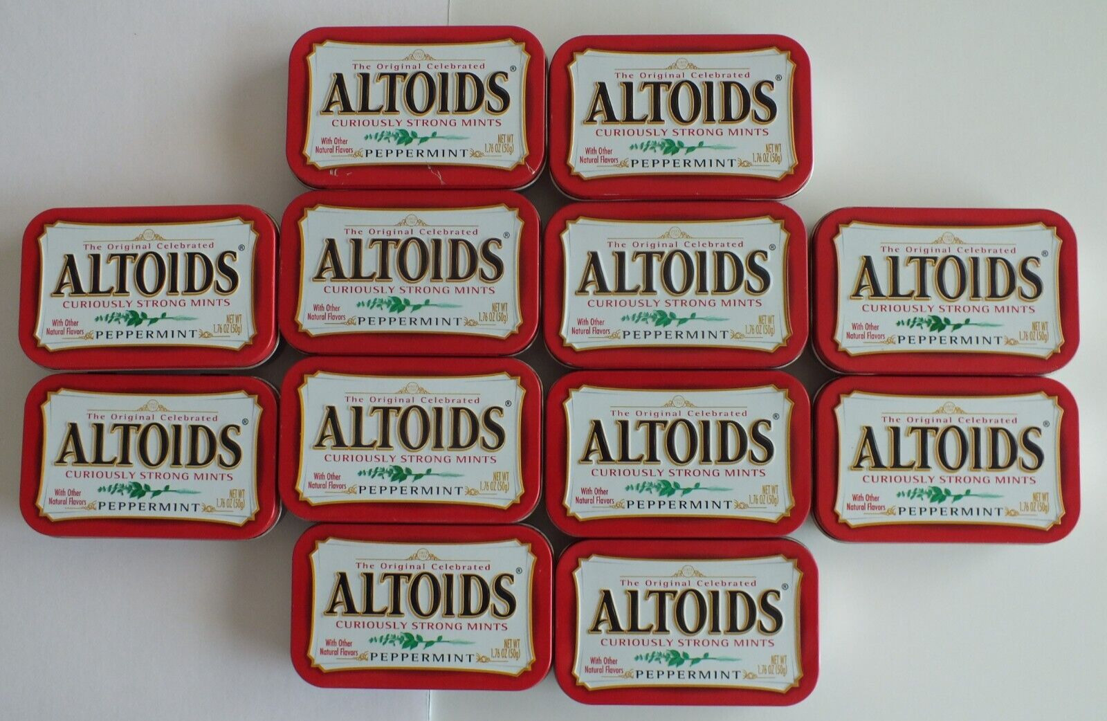 Lot of 12 Clean, Empty Altoids Tins 1.76 oz. many uses