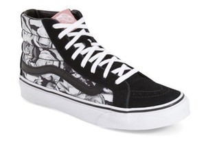 vans high tops with roses