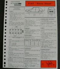 Revue technique Fiat RITMO