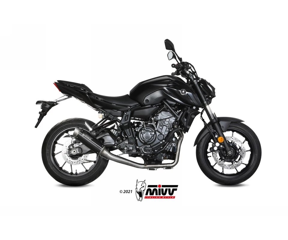 Scarico Completo MIVV GP PRO Black Inox nero Alto per YAMAHA MT 07 2021 > 2023 - Immagine 4 di 4