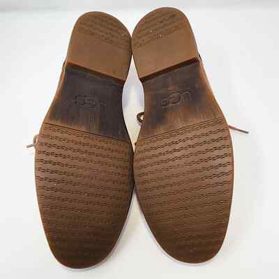 Ugg Men Hixson Brown Leather Oxford Lace Up Dress Shoes Size 