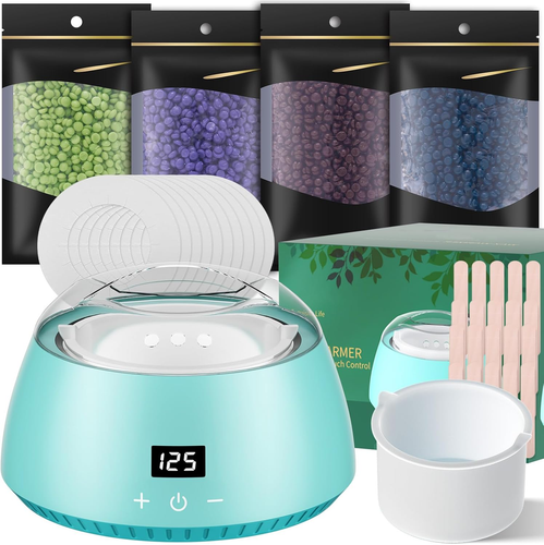 CITHOT Cera Brasiliana Kit, Scaldacera Professionale per Depilazione, Siliconico - Foto 10 di 12
