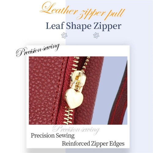 For iPhone 16 15 14 13 12 11 Pro Max RFID Zipper Leather Wallet Case Flip Cover - Picture 62 of 91