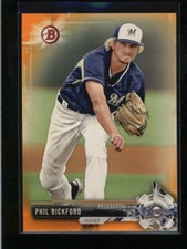 PHIL BICKFORD 2017 BOWMAN #BP49 ROOKIE ORANGE #14/25 AJ6383