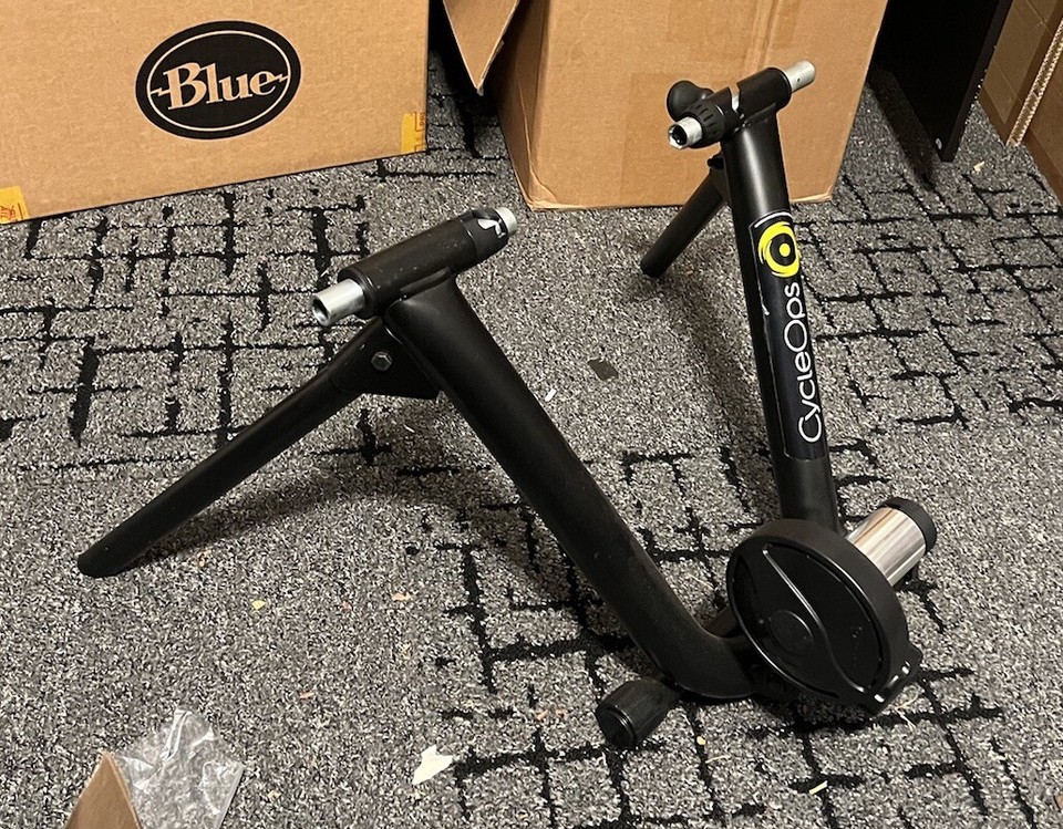 Saris CycleOps Mag+ Training Base Stationary Bike Trainer Rear Wheel ...