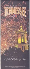 1996 Official State Issue Road Map of Tennessee