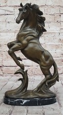 Scultura Statua Di Cavallo Arabo Milo Originale In Bronzo 100% Reale Regalo