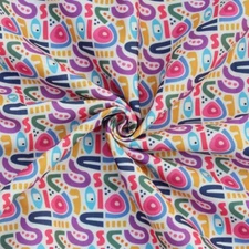 Bigreams Digital Printed Multicolor Canvas Fabric, 58" Wide , Sold By METER