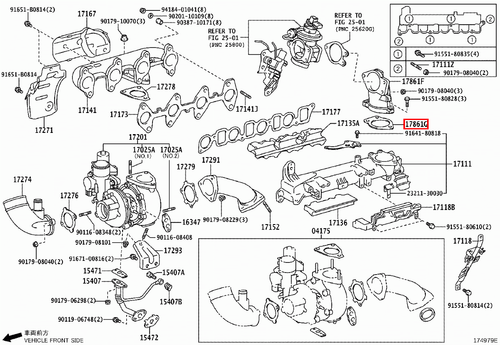 Genuine Toyota Hilux KUN26 1KD 3.0 Diesel Throttle Body Venturi Gasket - Picture 4 of 20