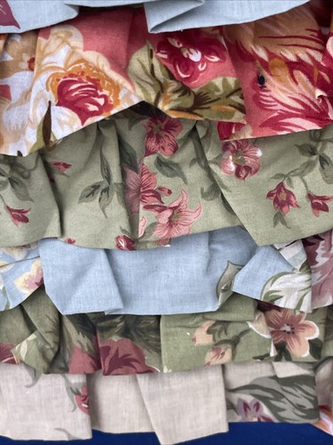 Vintage Ruffle Waverly Floral Multi Design Throw Decorative Pillow 15"❤️blt10m7 - Picture 8 of 13