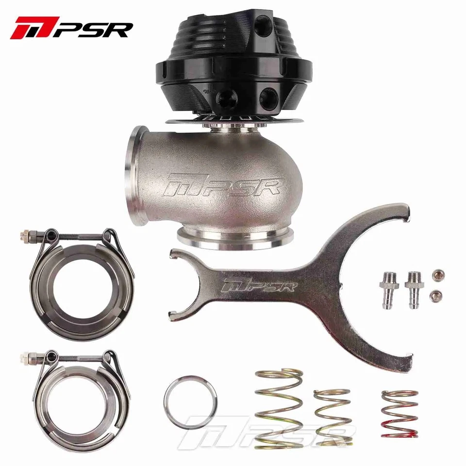Pulsar PSR Neue Generation Wastegate 45mm V-Band Externes Wastegate Schwarz