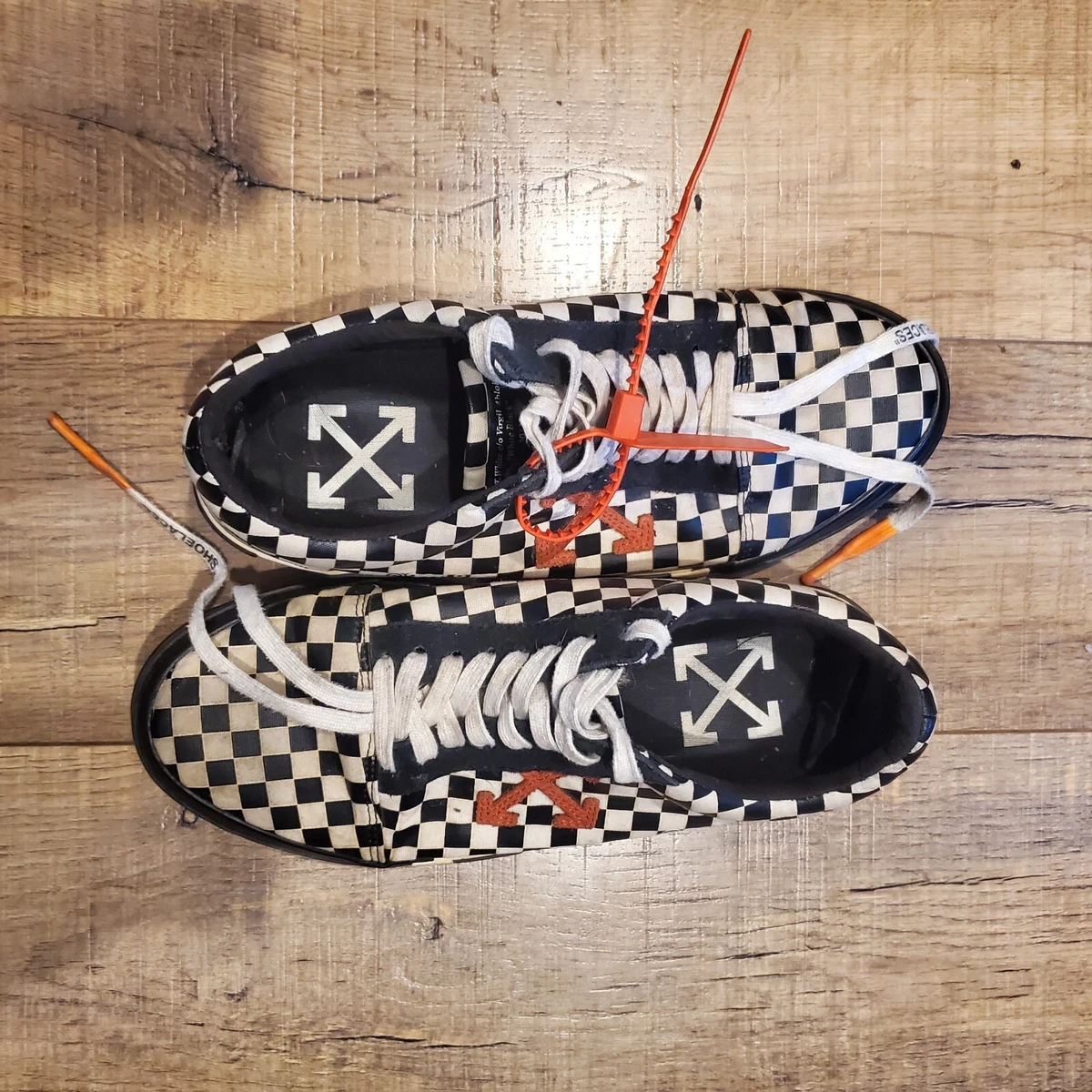 OFF-WHITE Vulc Top Low Checkered Black White for sale | eBay display picture 2