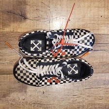 OFF-WHITE Vulc Top Low Checkered Black White for sale | eBay
