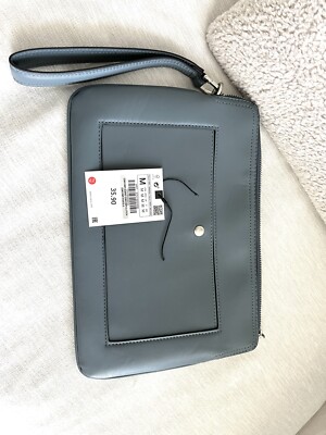 Zara Light Blue Wristlet Med Size