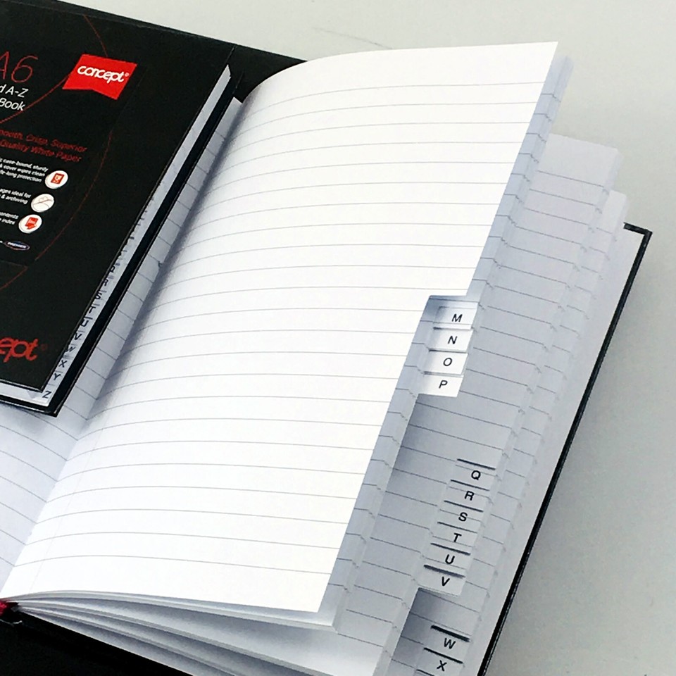 Index Book Address Telephone Book A-Z Index Notebook Notepad Ruled Book ...