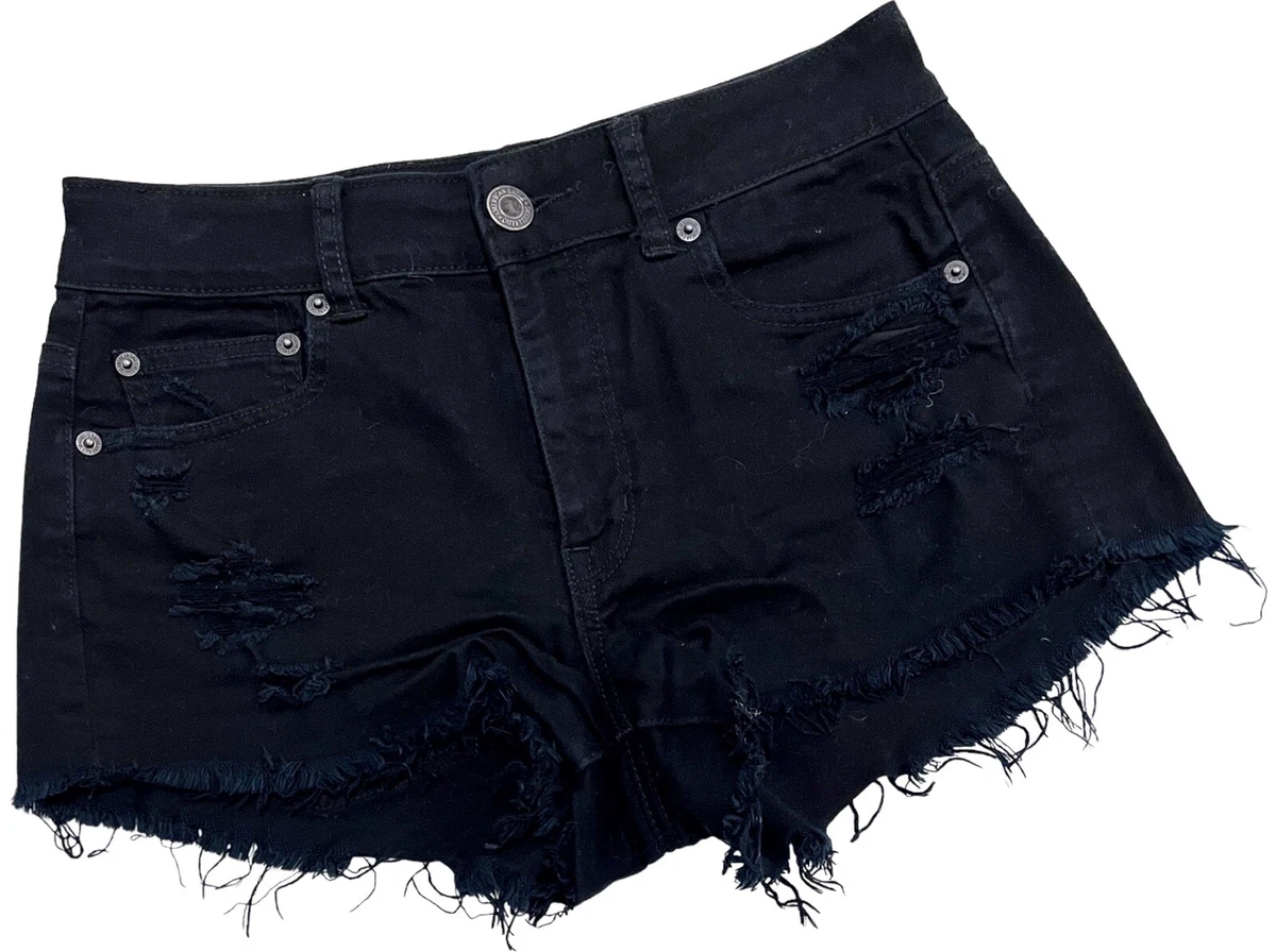 Black stretch sale denim shorts